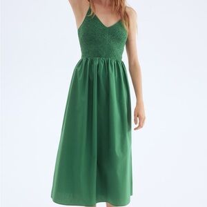 H&M Smocked Bodice Cotton Dress NWOT